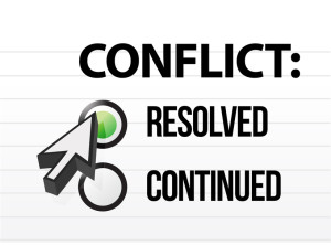 conflict resolved question and answer selection
